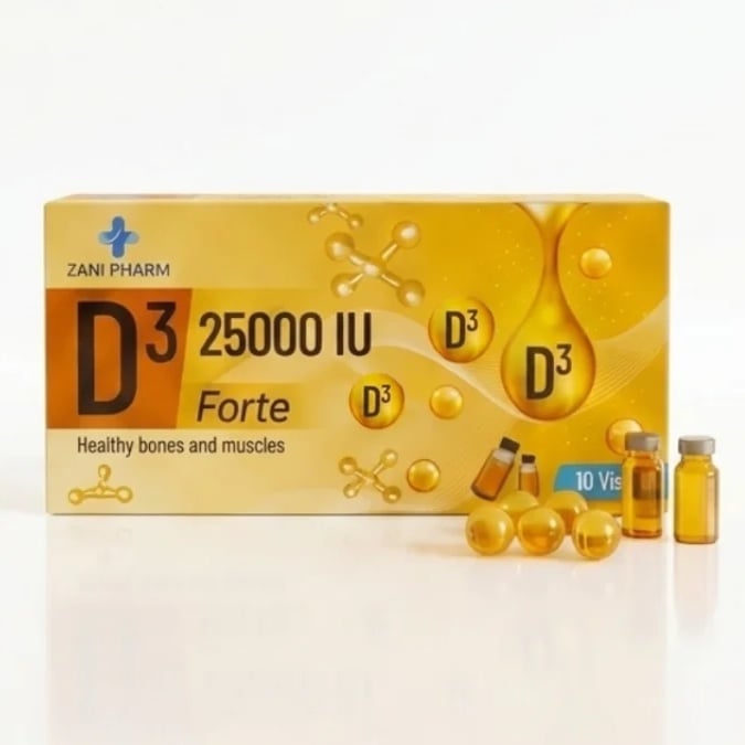 Paketimi i D3 Forte 25,000 IU